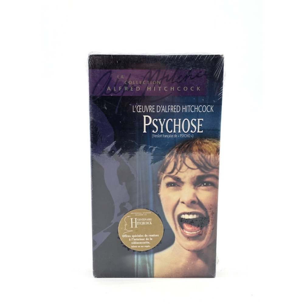 Psycho (1960) VHS – French Version | Alfred Hitchcock Collection | New Rare‎